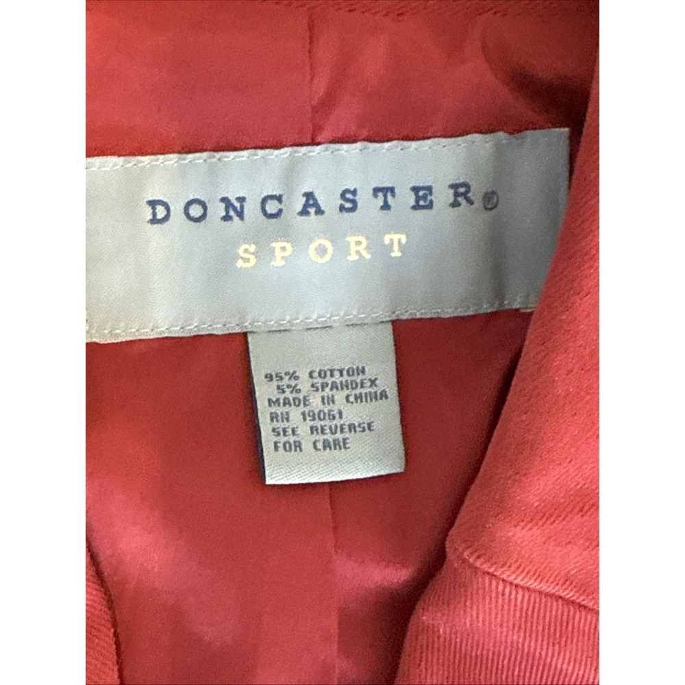 Women's Doncaster Sport Lined Equestrian Jacket Blazer Fuchsia Denim Size 6 - Picture 5 of 7